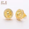 22K Solid Gold Jewelry Dubai Gold 925 Sterling Silver Stud 14K 18K Real Gold Filled Custom Luxury Earing