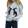 2018 New Amazon Hot selling Lady Christmas Sweater Solid Color Halter Lady Sweater