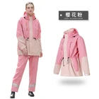 waterproof Pongee pvc raincoat suit high quality Polyester raincoat / rain gear