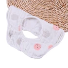 Custom Print White Baby Bandana Drool Bibs Organic For Girls