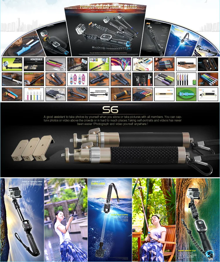 wireless mobile phone selfie stick for IOS monopod