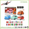 Shantou toys electric car mini diecast alloy pull back Vintage car open door Children's toy car model