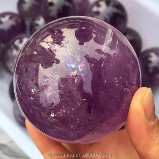 wholesale 100% natural crystal ball amethyst ball purple spheres