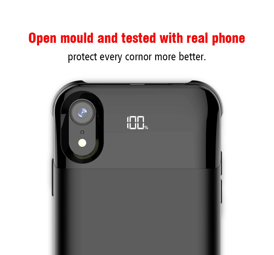 Newest 5000mAh wireless external power case for iPhone X Xs XR Max 5500mAh Wireless charger case for iPhone power bank case - ANKUX.COM