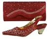 Top Selling Woman Shoes And Bag Set Fashion Factory Price African Shoes And Bag To Match For Evening Party 66011
