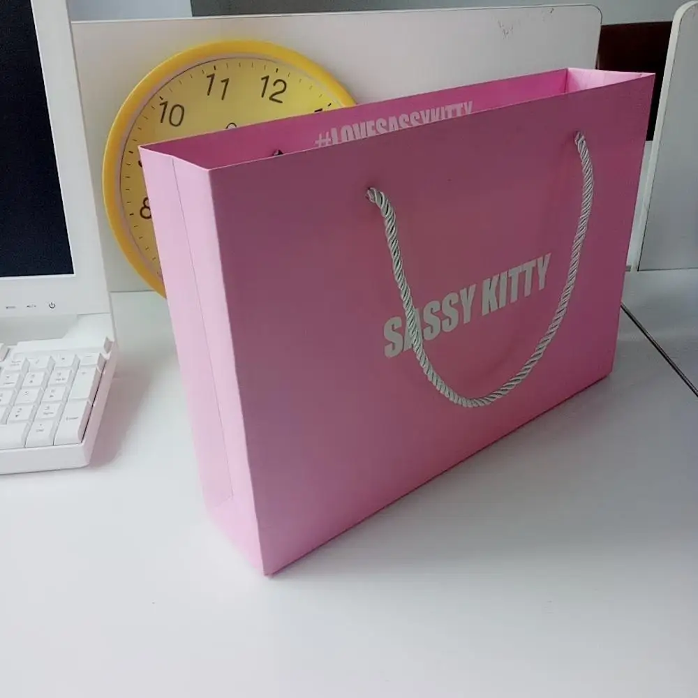 multiple colors color printing kraft paper bag packaging gift