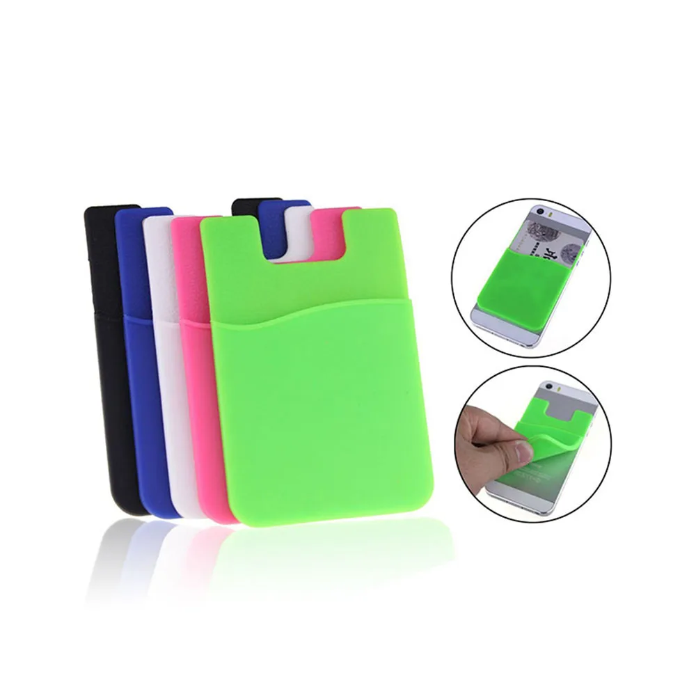 3m sticker phone silicone credit id card holde