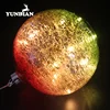 Factory wholesale 20cm beautiful led light up glass ball for home christmas decoration