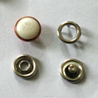 10mm 12mm snap button prong capped pearl snap press stud