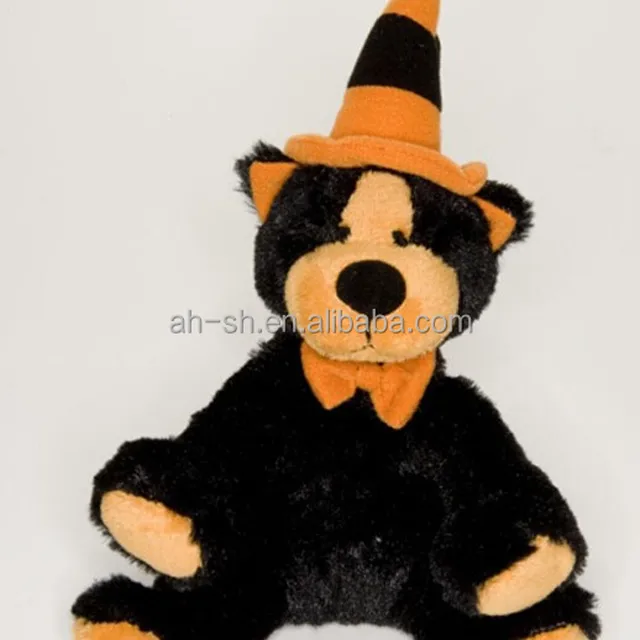 halloween day plush teddy bear toy,teddy bear with red heart