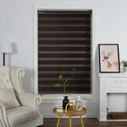 Manual polyester string curtain blackout zebra vertical fabric rolls for roller blinds