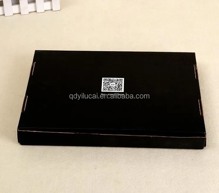 black high end wholesale cardboard shirt box clothing packaging