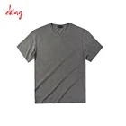 New Design Men's Blank Washed Round Neck 100% Cotton T-shirt
