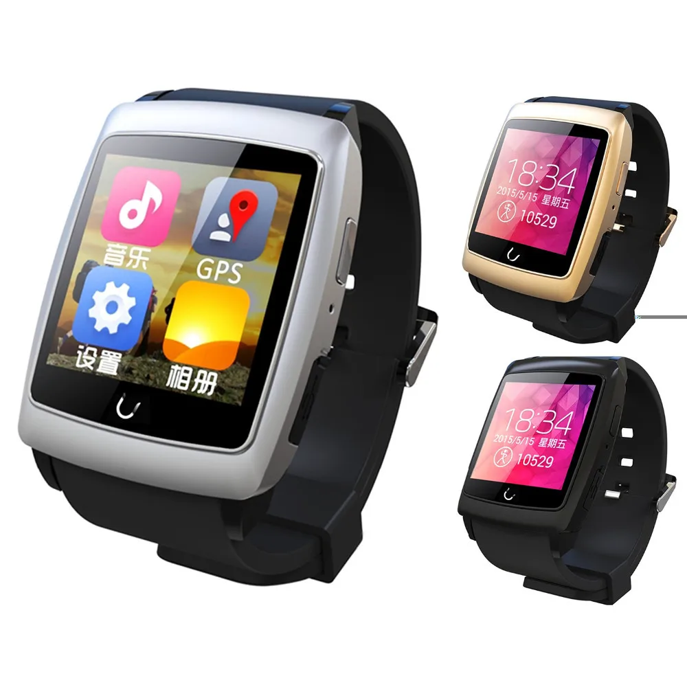 Newest U18 Android 4.4 Dual core MTK6571 Smart Watches Bluetooth WIFI GPS Pedometer Sleep Monitoring Compass watch