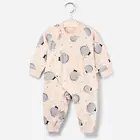 New Baby Cotton Body Set Clothes, Foot Climbing Soft Wale Cartoon for both Boys and Girls