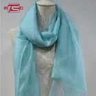 Sky blue lady elegant decoration neck scarves