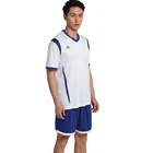 Latest sublimation soccer jersey design red white soccer jersey