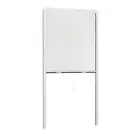 Aluminum roller window with mosquito net