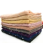 New hot drilling Muslim section sunscreen pearl shawl hijab female plain chiffon scarf hijab