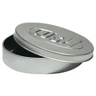 Soap Aluminium Tin Box Simple Small Cheap Bulk Loaf Soap Packaging Oval Aluminium Tin Box