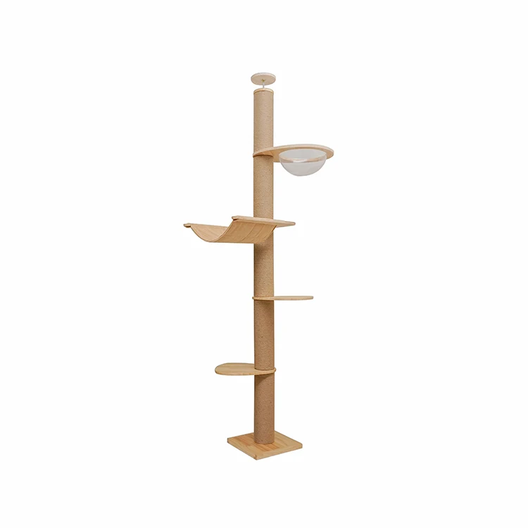 Zpct15547 Cat Tree Tower Cat Tree House Large Rattan Floor To