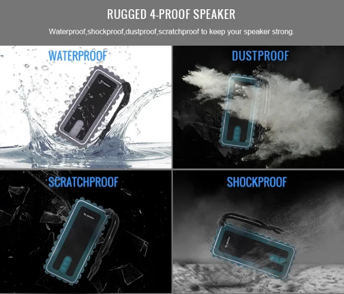 2019 Amazon Hot-Selling Wireless Speakers Portable Bluetooth Speakers Mini Outdoors Waterproof Stereo Sound - ANKUX.COM