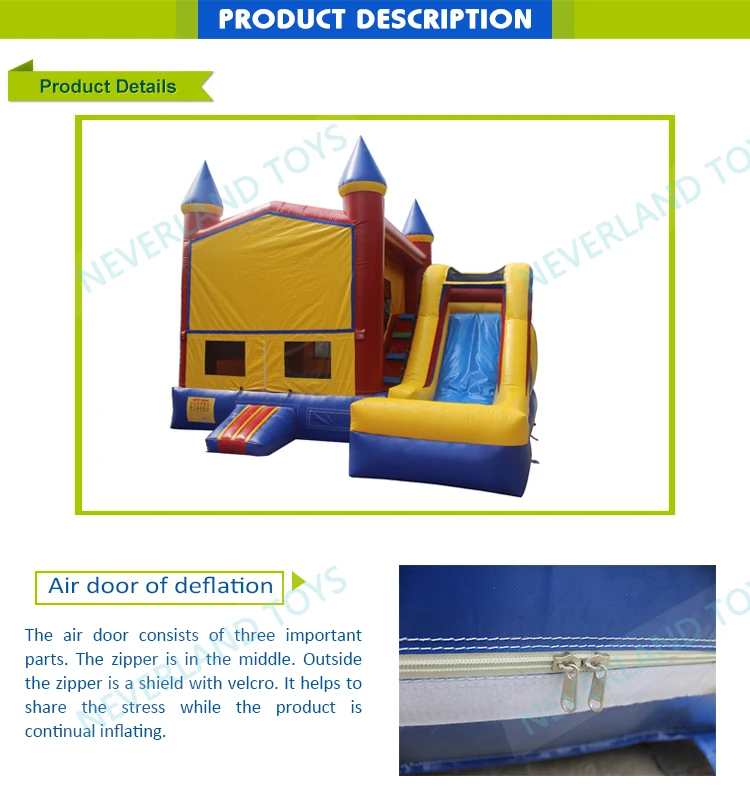 PVC Material China Cheap Children Small Bouncers Combo Jumping Inflatable Slide Bouncer Castle House For Sale