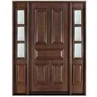 American Style Models Mahogany Solid Wood Main Entrance Exterior Front Doors Design