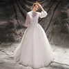 Long Sleeve Pakistani Bridal Dresses Heavy Crystal Beads Two Price Bridal Dress Ball Gown High Collar Long Gowns
