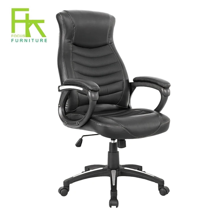 Многофункциональный черный кожаный офисный стул/современный Исполнительный Кожаный Офис/поворотный стул