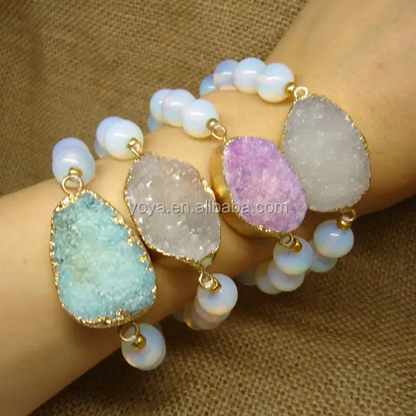 Fashion Opal Beaded Druzy Bracelet,Wholesale Druzy Jewelry Bracelet.JPG