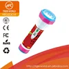 Chinese manufacturers OEM tiger world dry battery 3 led hand charge torch light for US market