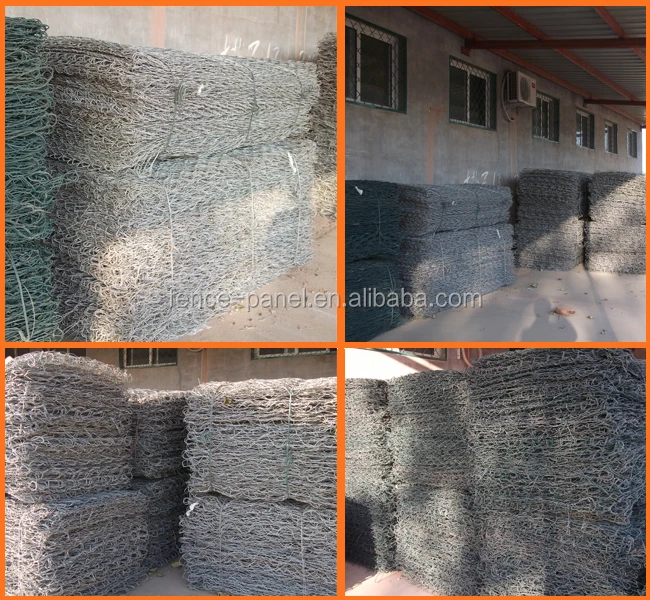galvanized gabion basket / galvanized gabion / anping hexagonal