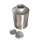 OEM printed screw glue box top metal tin can