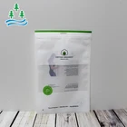 3 Side Seal Biodegradable Plastic Clear Front Smell Proof Foil Opp Mini Compostable Cosmetic Cpe Zipper Bag