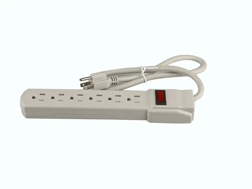 General purpose 6 outlet power strip