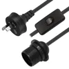 Australia type Plug e14 socket on/off switch Lamp cord set