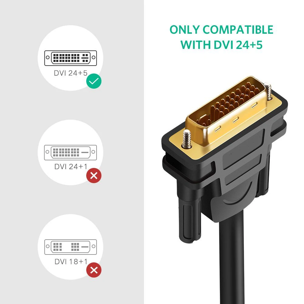 dvi 24+5 vga male to famale digital video cable 1.5m converter transfer computer line - ANKUX.COM