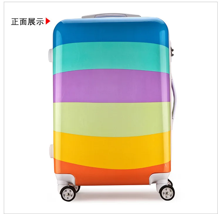 Cartoon Travel Rolling Luggage Spinner Wheels Kids Suitcase Carry On 20 24 Inch Business Airplane Trolley Luggage (21)