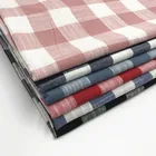 High quality linen cotton soft sweat absorbing dyed yarn plaid shirting fabric