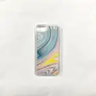 Colorful liquid glitter flow phone case beautiful cell phone case