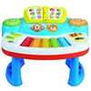 Hot sell multi-function baby learning toys game table with music&light