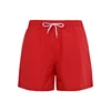 Custom solid red Board Style Swim Trunk Mens Quick Dry Beach Short