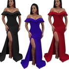 wholesale Ladies' banquet Open-shouldered dress skirt