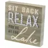 Sit Back and Relax Youre at The Lake Wooden Box Wall wood plaque signs wholesale