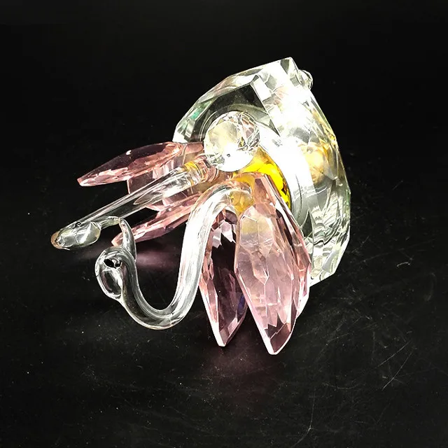 newest wedding gifts animal figurine crystal glass swan