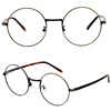 66029-c1 Custom korean design high quality round vintage spectacle frame titanium eyewear glasses