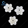 Fashion Cube White F03 Flower Shape Natural Shell Pearl Machine Cut Gems Loose Stones