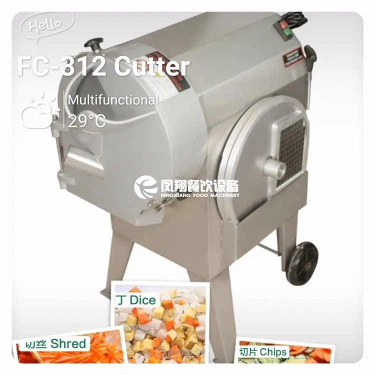 FC-312 apple cube cutter pear slicer commercial resturant fruit cutting machine