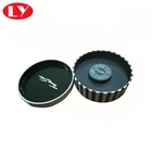 Custom Logo Cardboard round paper gift boxes recycled paper logo new jewelry packaging paper box with Leather Insert